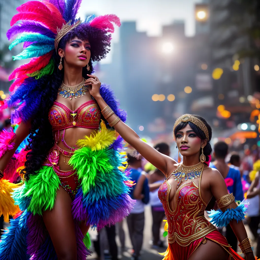 Fotos carnaval flutuantes dancarinos simbolismo