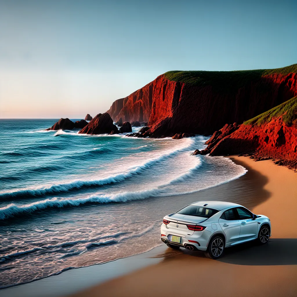 Fotos carro virado praia secreta turbulencia
