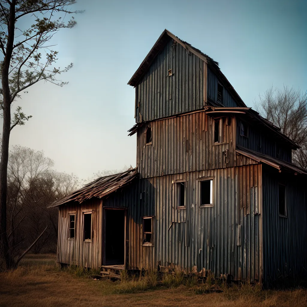 Descubra o significado de sonhar com barracões abandonados. 2 Fotos casa abandonada campo decaindo