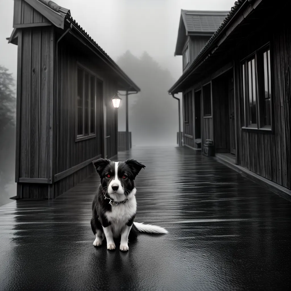 Sonhar com Cachorro, Chuva e Casa: Entenda as Interpretações 2 Fotos casa cao chuva preto branco