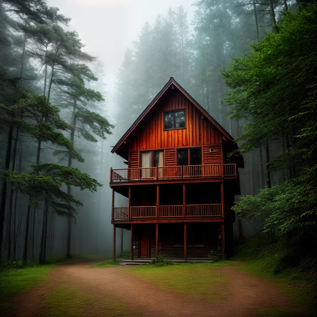 Saudade e o Significado de Sonhar com uma Cabana Selvagem 4 Fotos casa rustica floresta nevoa saudade