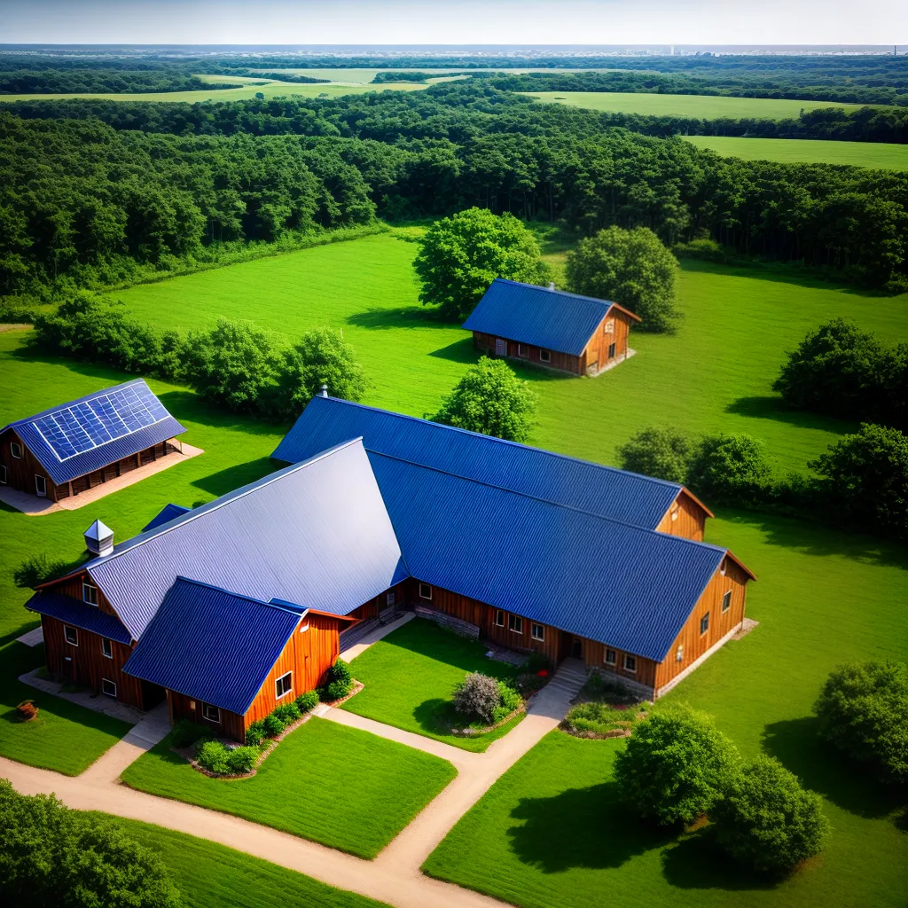 Fotos casa solar eolica campo arvore turismo
