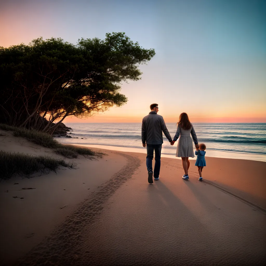 Fotos casal entardecer praia familia amor
