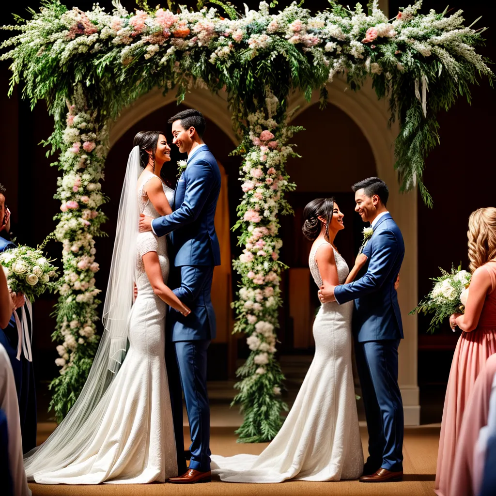 Fotos casamento amor flores familiares