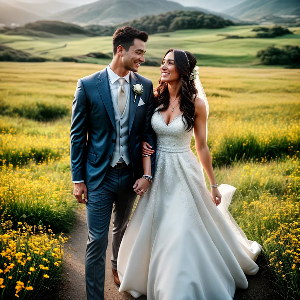 Significados de Sonhar com Casamento. 2 Fotos casamento campo flores noivos familia amigos
