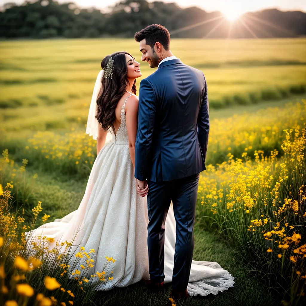 Fotos casamento campo por do sol amor 2