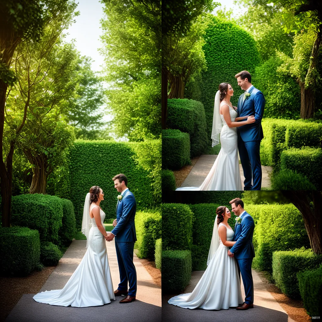 Fotos casamento jardim flores noivos amor