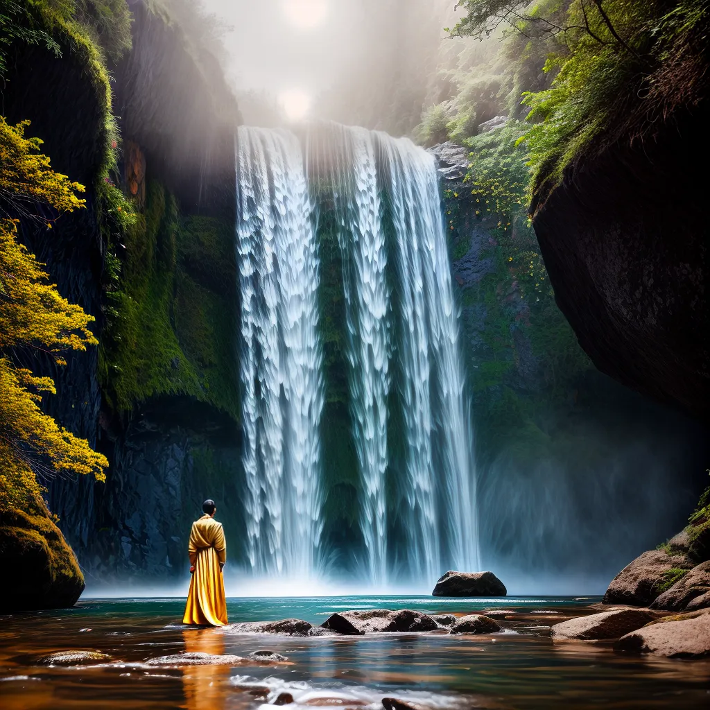 6. Banho de ouro nos sonhos: o que pode representar 5 Fotos cascata dourada purificacao transformacao