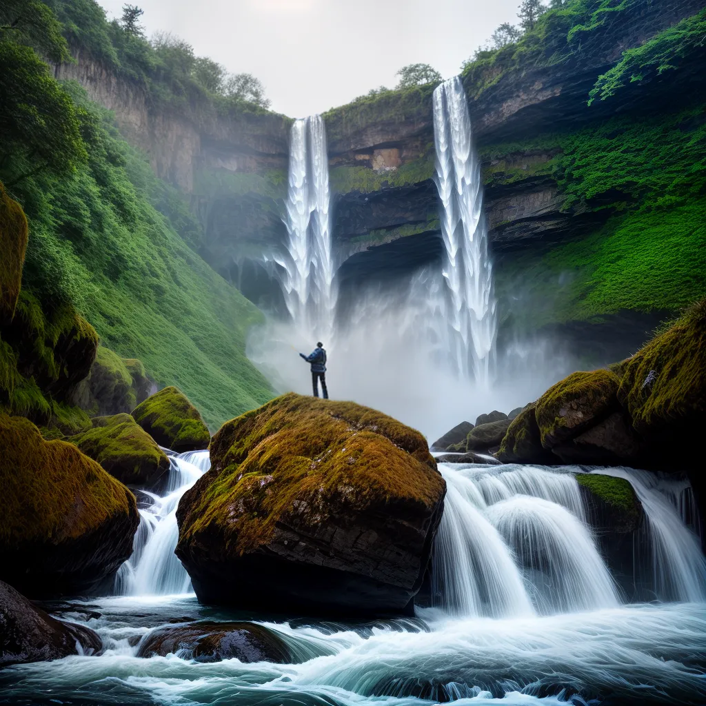 A magia das cachoeiras nos sonhos: interpretações e significados 2 Fotos cascata magia pessoa mistico