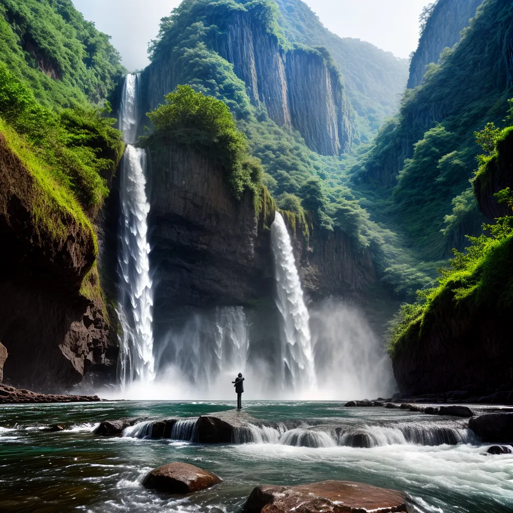 A magia das cachoeiras nos sonhos: interpretações e significados 5 Fotos cascata magia verde sonho