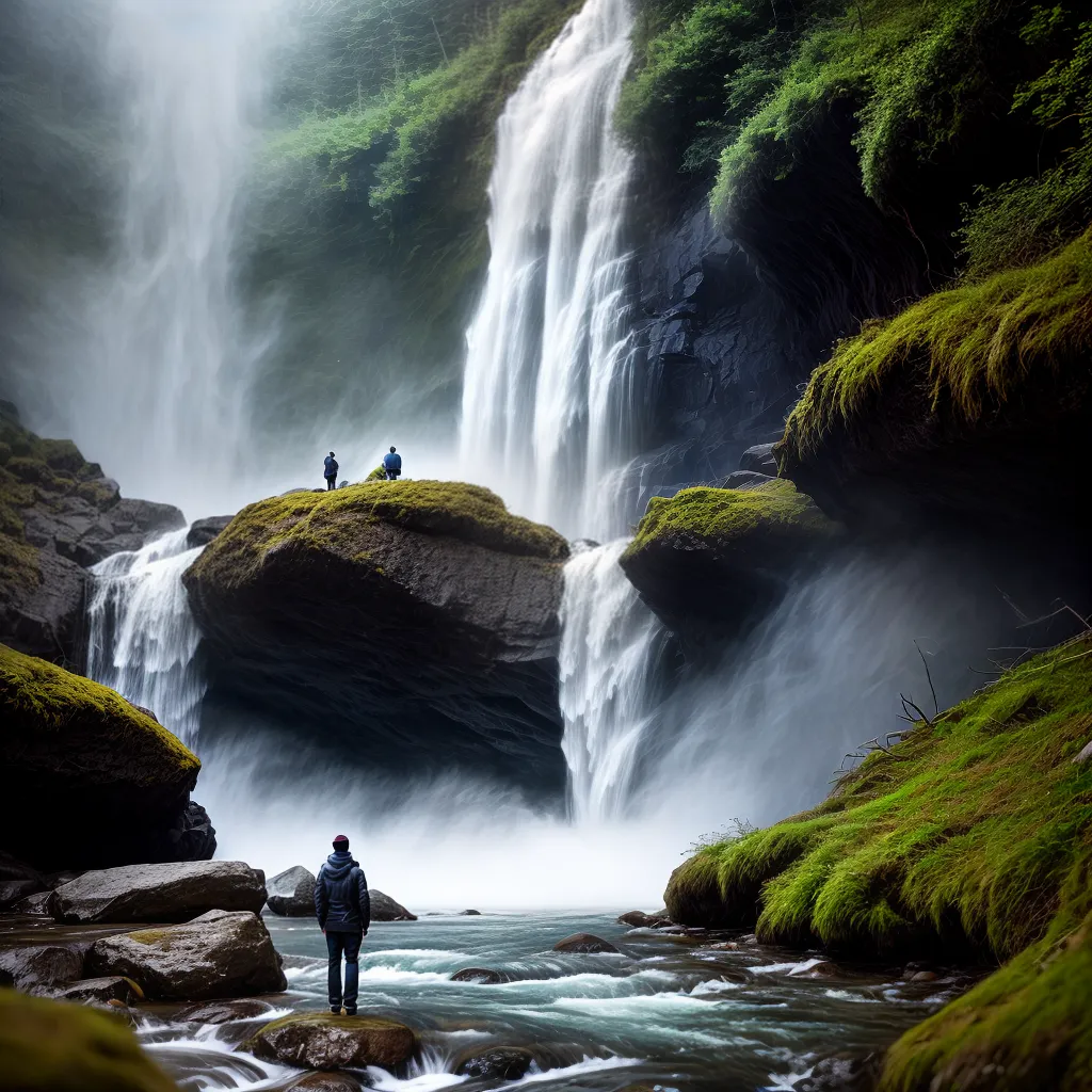 Título do blog: Sonhar com Cachoeiras: O que Isso Pode Revelar? 2 Fotos cascata magica pessoa olhando