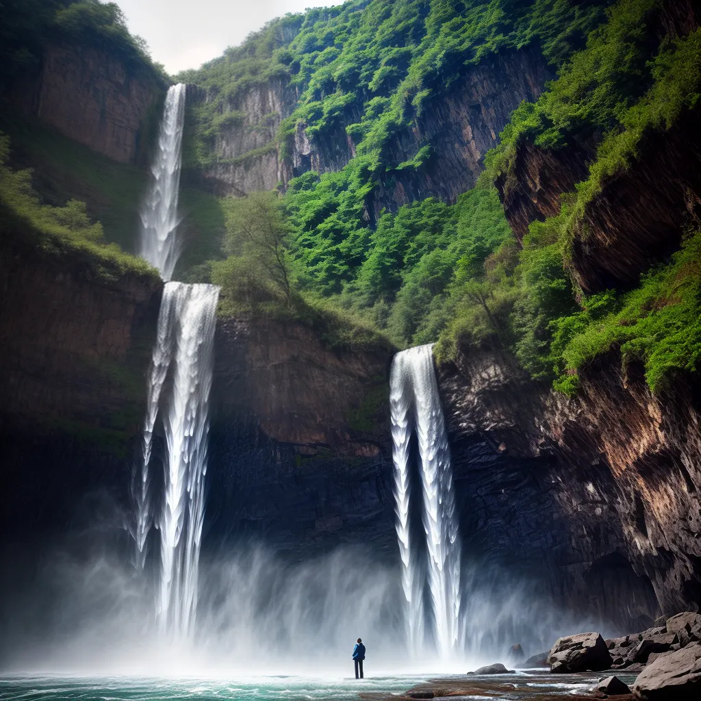 Fotos cascata poder emocao fluxo vida