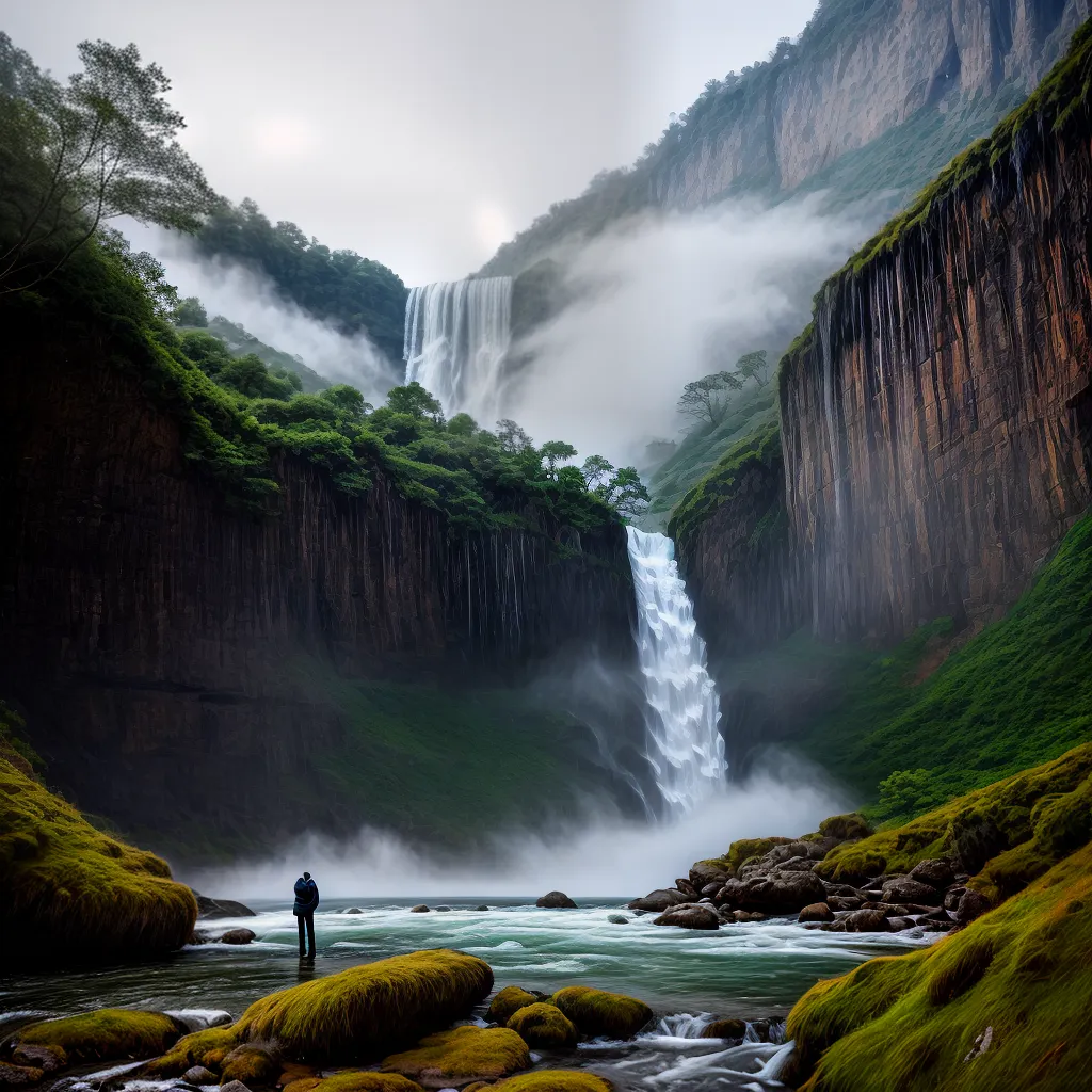 Fotos cascata sonho majestosa pessoa
