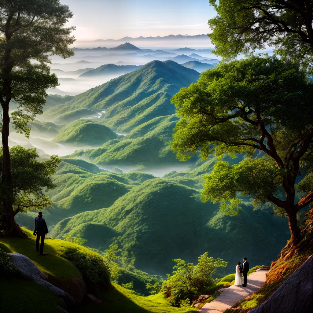 Fotos castanhas paisagem chinesa espiritualidade