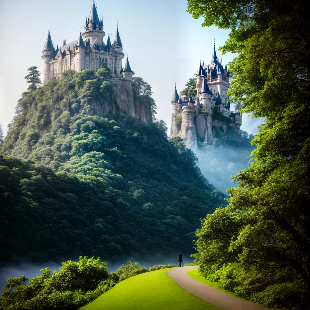 8. Grandioso: Descubra a Simbologia dos Sonhos com Palácios e Castelos 6 Fotos castelo floresta majestoso torres segredos