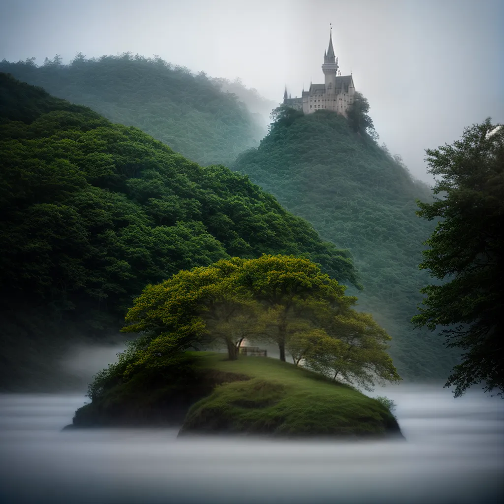 Fotos castelo nevoeiro jornada subconsciente