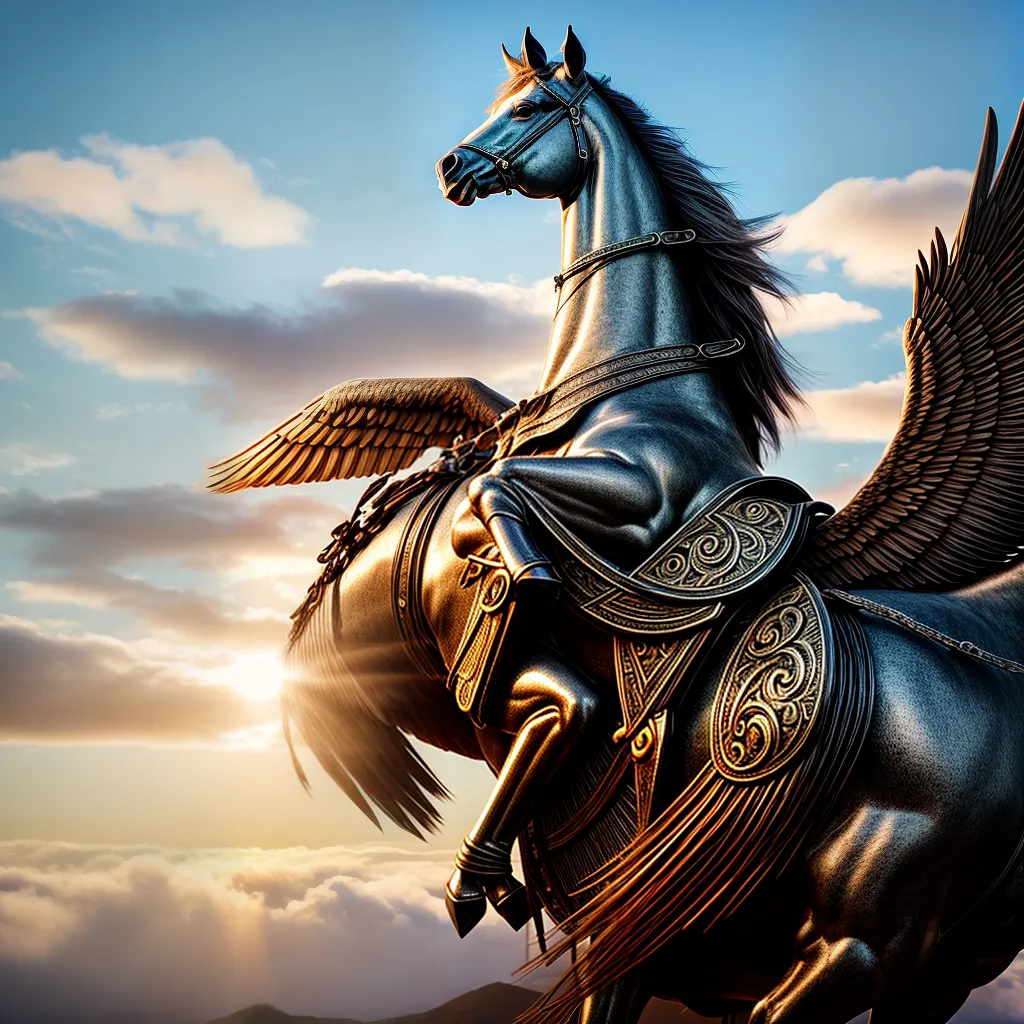 Cavalos alados e unicórnios: a mensagem por trás dos sonhos com animais fantásticos 5 Fotos cavaleiro alado sonho liberdade