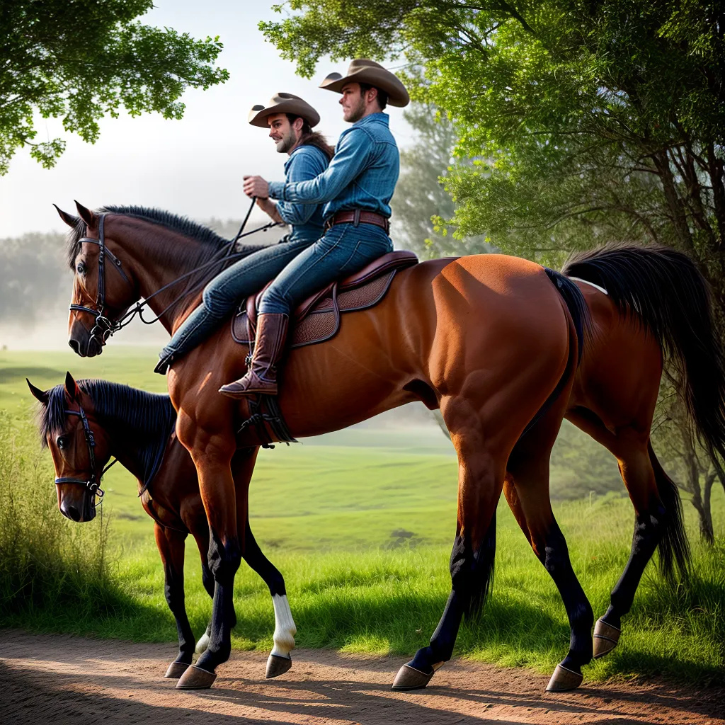 Fotos cavalgada campo cowboy chapeu plaid