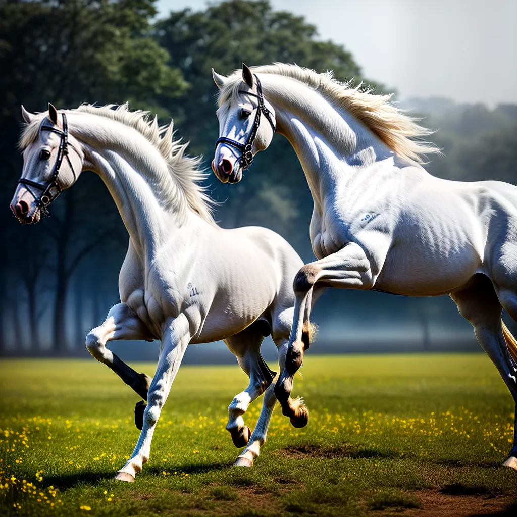 Significado de Sonhar com Cavalos: interpretações e curiosidades 3 Fotos cavalo branco campo flores galope 1