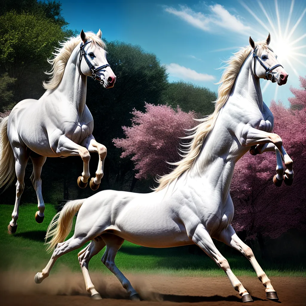 Equinos nos Sonhos: O que os Cavalos Simbolizam 2 Fotos cavalo branco galopando campo florido 1