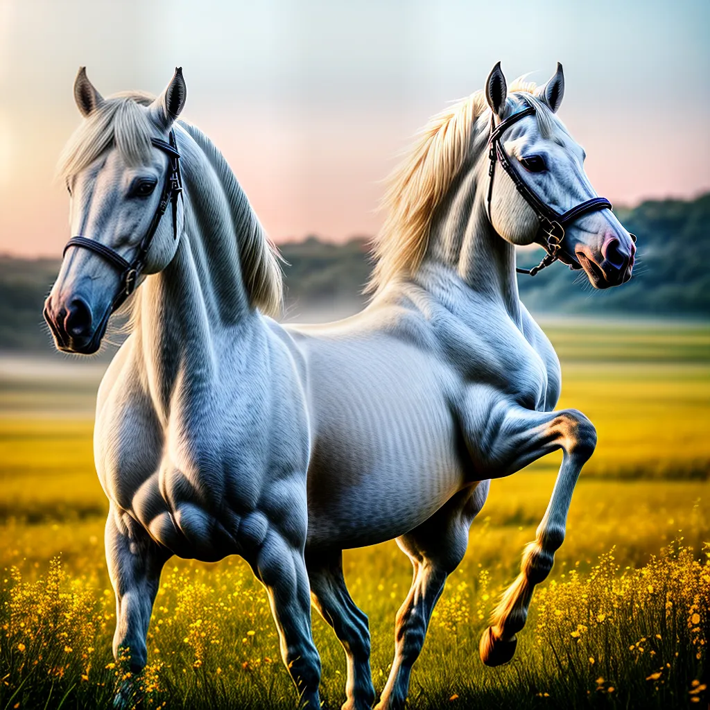 Descubra o Significado de Sonhar com um Cavalo Branco 3 Fotos cavalo branco galopando campo florido