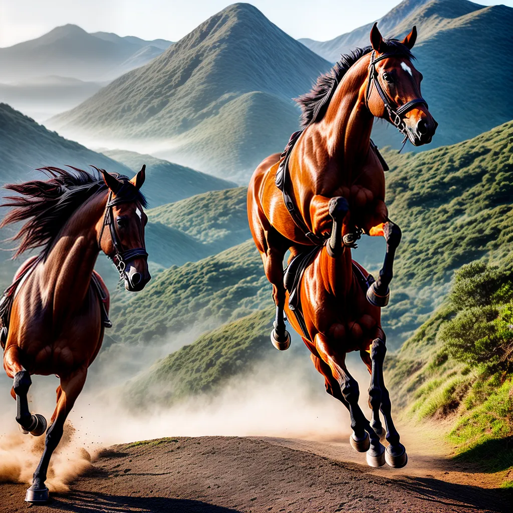 O que Significa Sonhar com Passeio de Cavalo sobre as Montanhas 4 Fotos cavalo marrom galopando montanhas