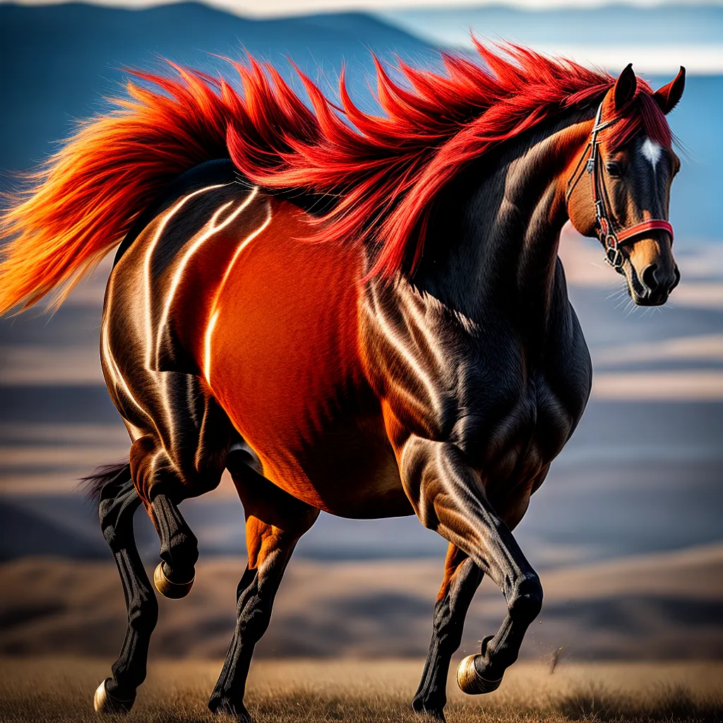 Fotos cavalo selvagem poderoso pampa por do sol