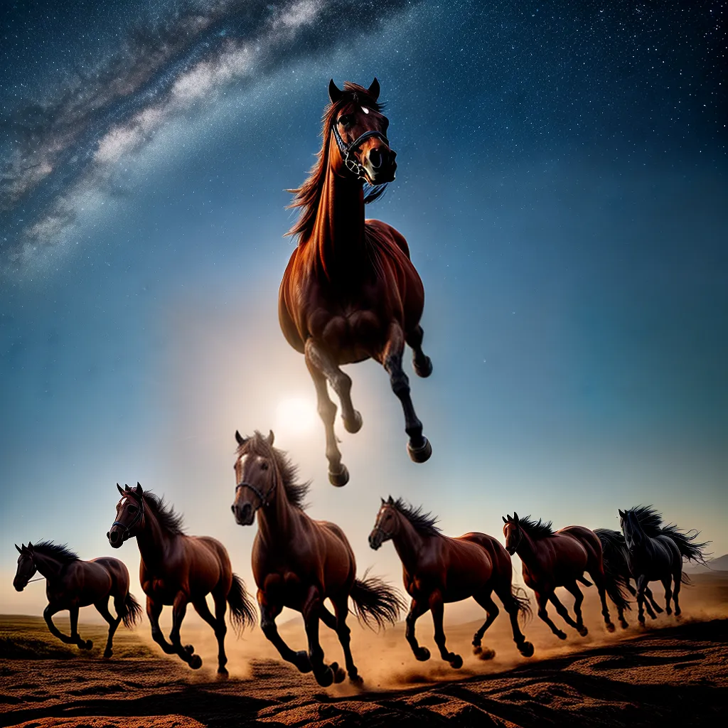 Desvendando o Mistério dos Sonhos com Cavalos Selvagens 6 Fotos cavalos selvagens planicie estrelada 1