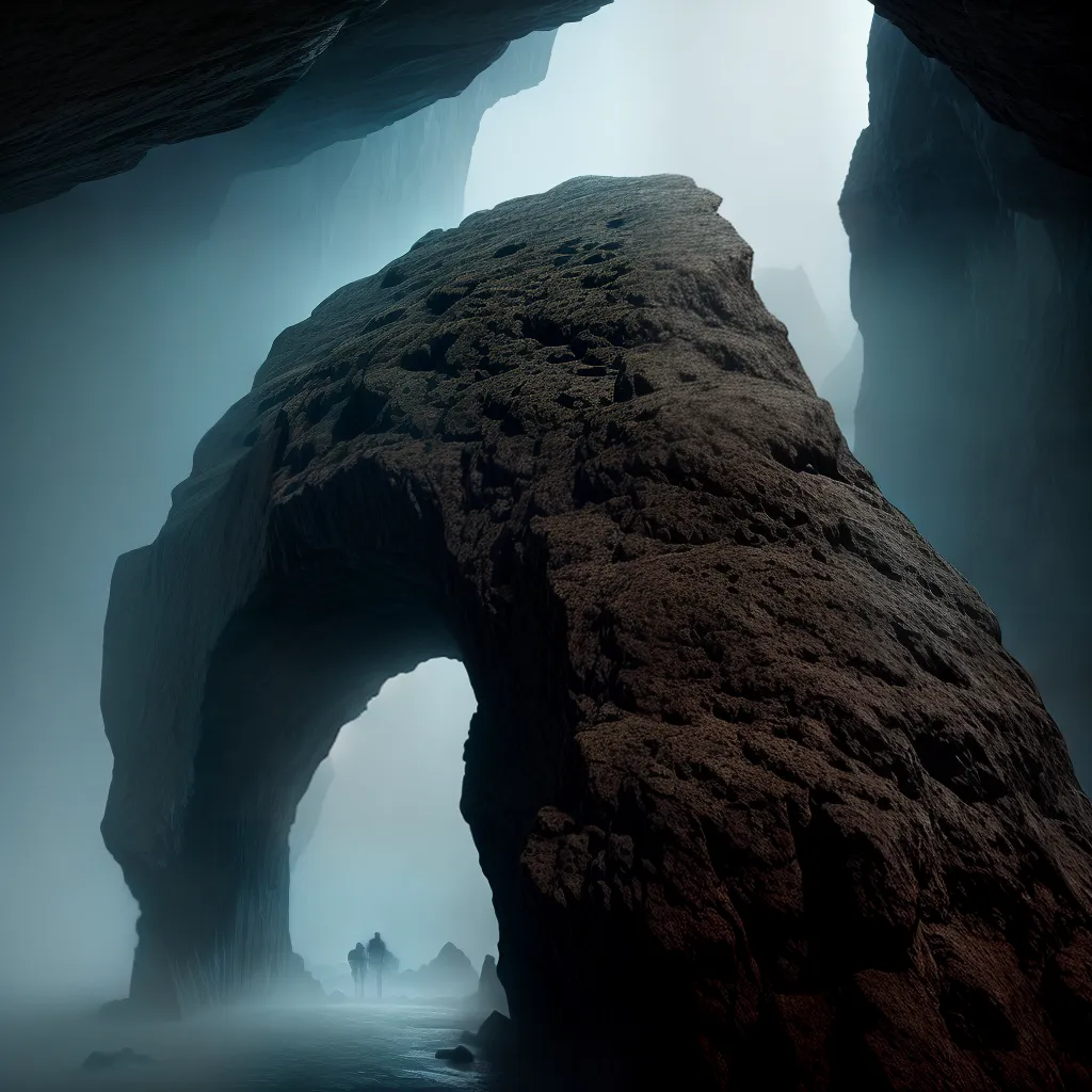 Fotos caverna misteriosa simbolos emocao