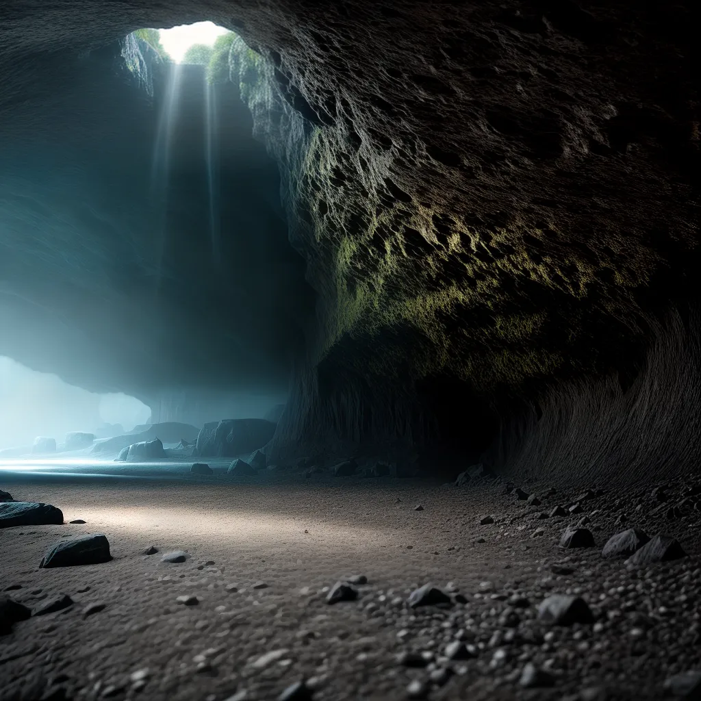 o Seu Inconsciente 2 Fotos caverna sombria misteriosa luz fantasma