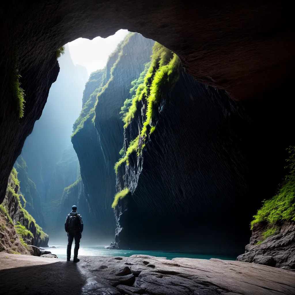 Fotos caverna sonhos exploracao luz