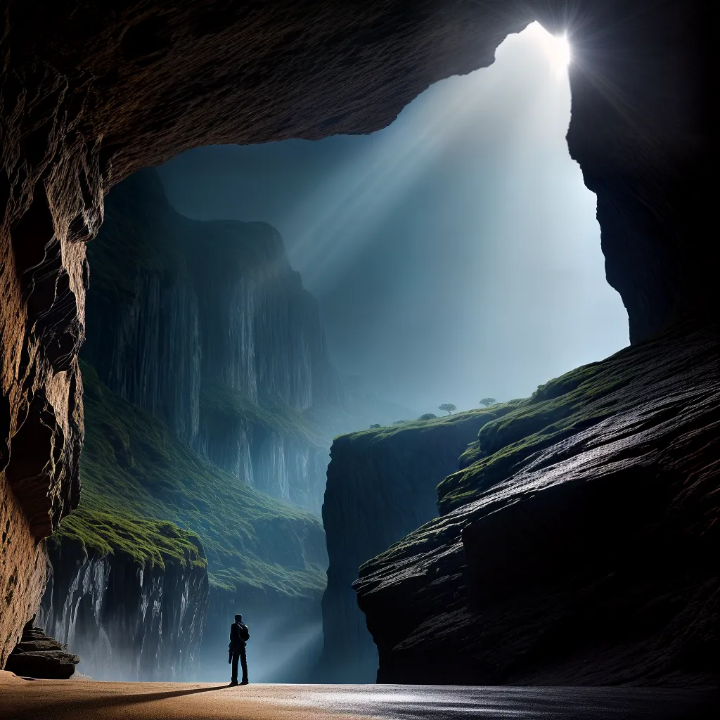 Fotos caverna sonhos luz autoconhecimento