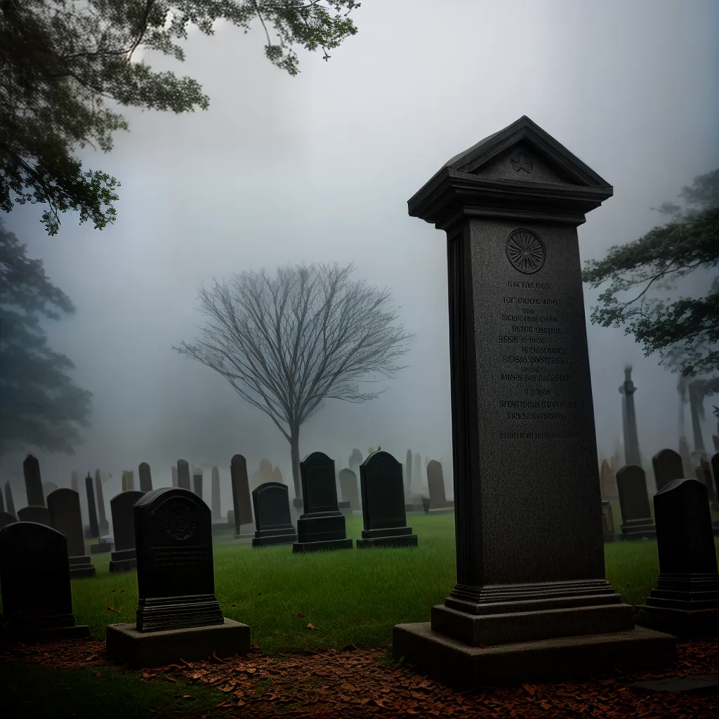 Significado de Sonhar com Fantasmas: desvendando mistérios do além 2 Fotos cemiterio nevoeiro fantasma sombra solidao
