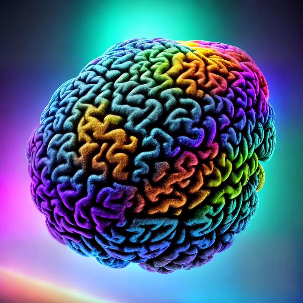 Fotos cerebro onirico abstrato cores
