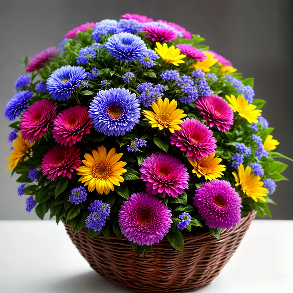 Significado de Sonhar com um Cesto de Flores. 6 Fotos cesta flores alegria beleza