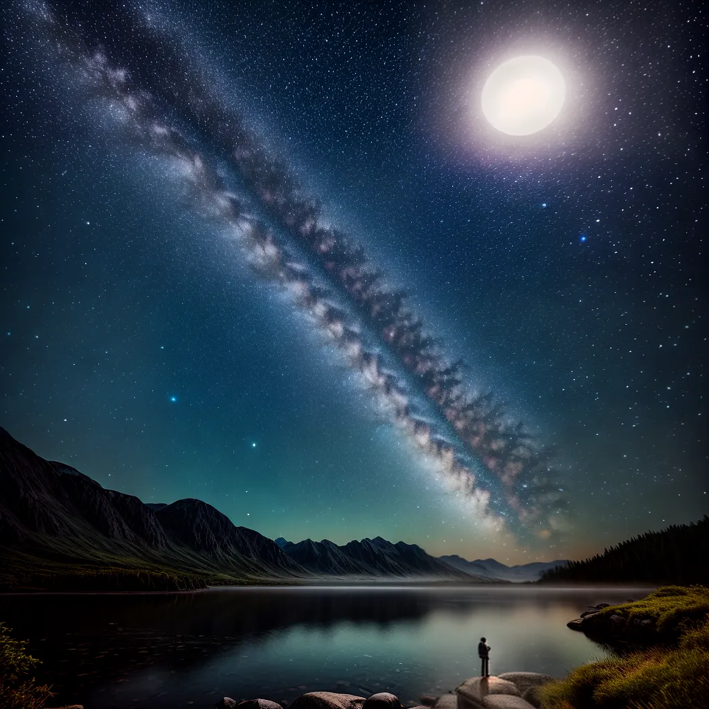 Significado de sonhar com o céu e as estrelas. 3 Fotos ceu estrelado lua cheia inspiracao 1