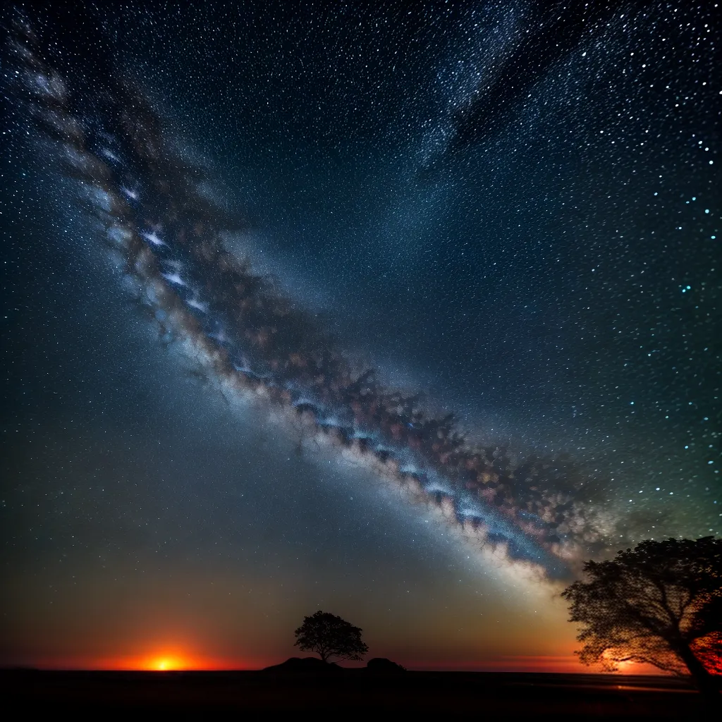 Fotos ceu estrelado noite brilho misterio