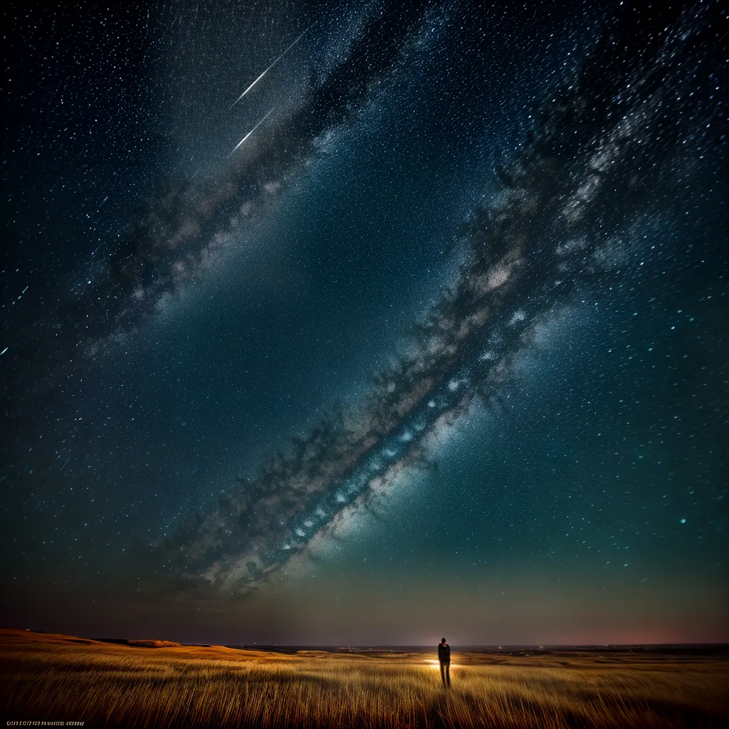 Fotos ceu estrelado noite pessoa sonhos