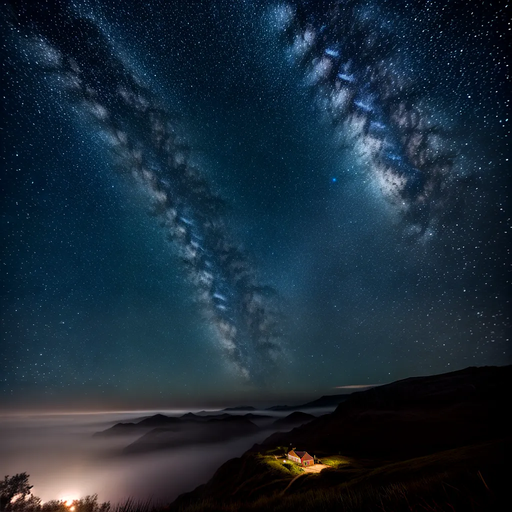 Fotos ceu estrelado passaro noturno