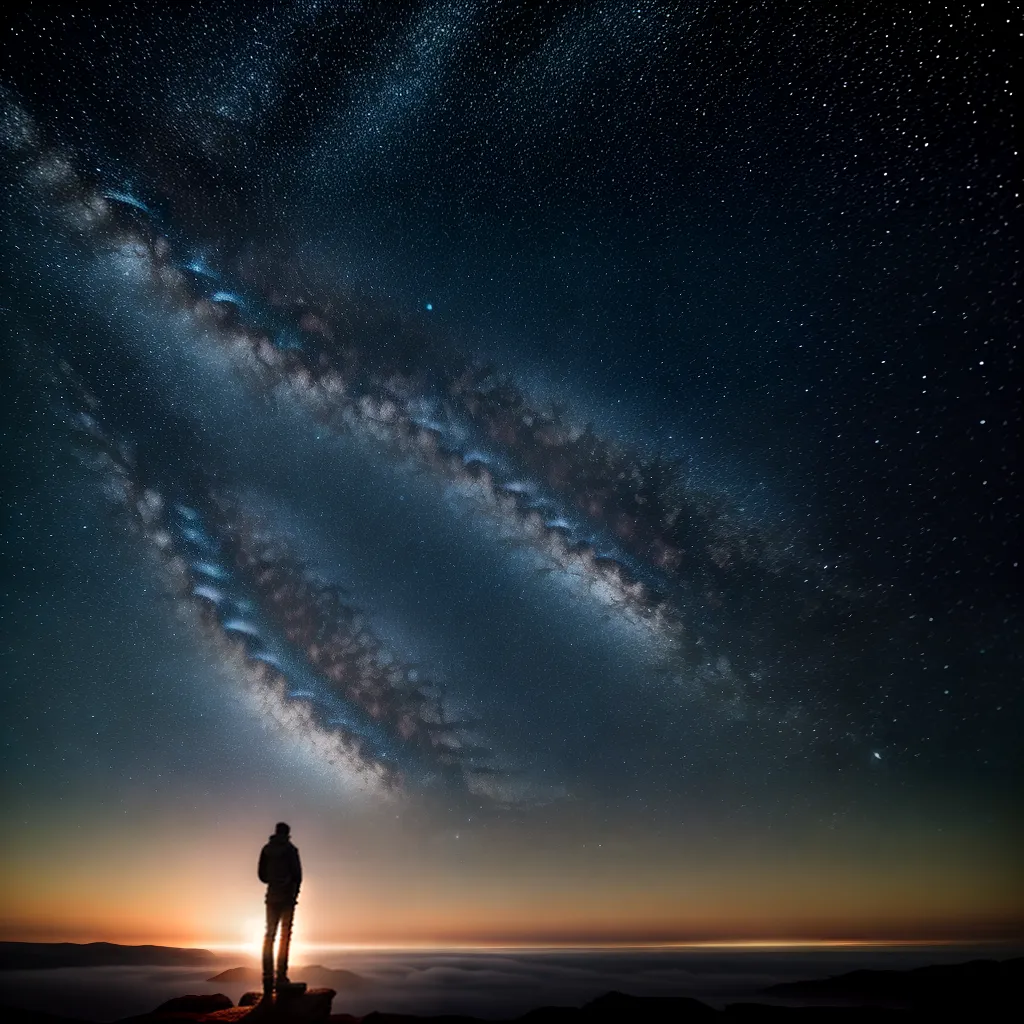 Irreprimível Inconsciente: Explorando o Profundo Significado dos Sonhos 3 Fotos ceu estrelado silhueta pessoa desconhecido