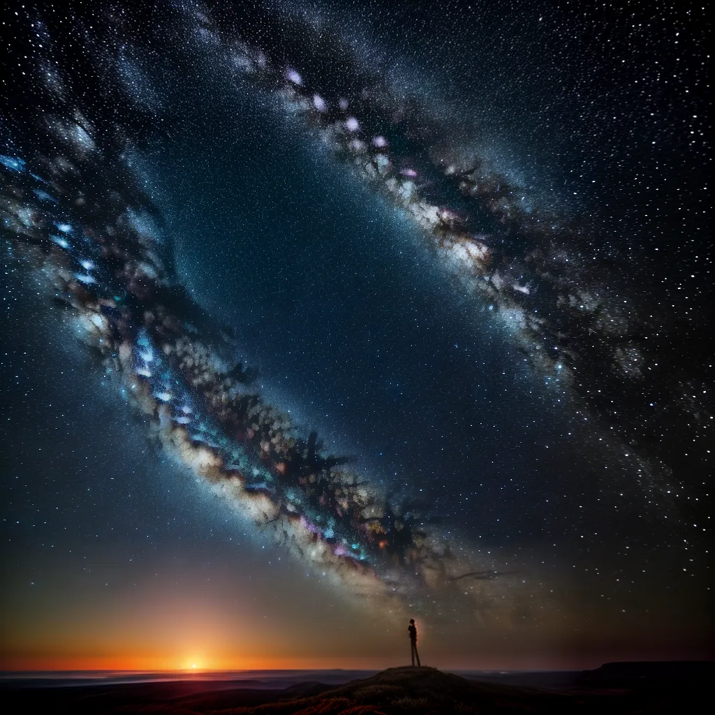 6. Encantamento Noturno: Descubra o Significado de Sonhar com Estrelas 3 Fotos ceu estrelado via lactea magia 1