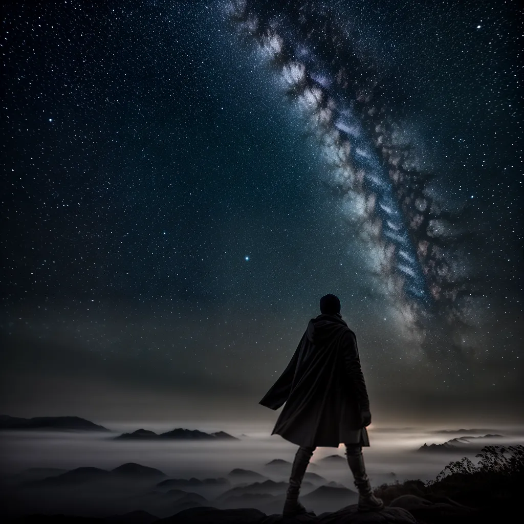 Noturno e Nebuloso: Descubra o Significado de Sonhar com Noite 2 Fotos ceu noturno estrelas solidao sonhador