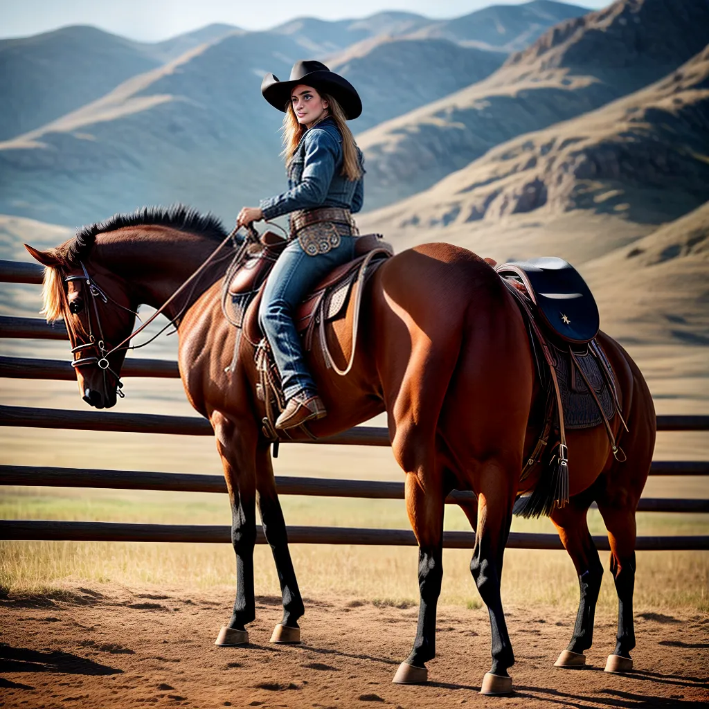 Fotos chapeu cowboy rodeio paisagem oeste