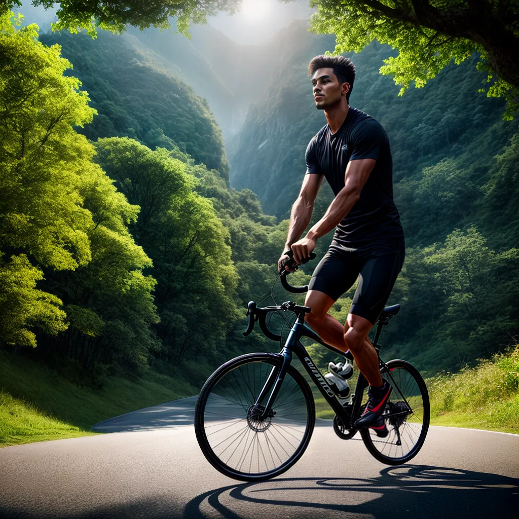 O que significa sonhar com uma bicicleta? 2 Fotos ciclista sonhador caminho arvores