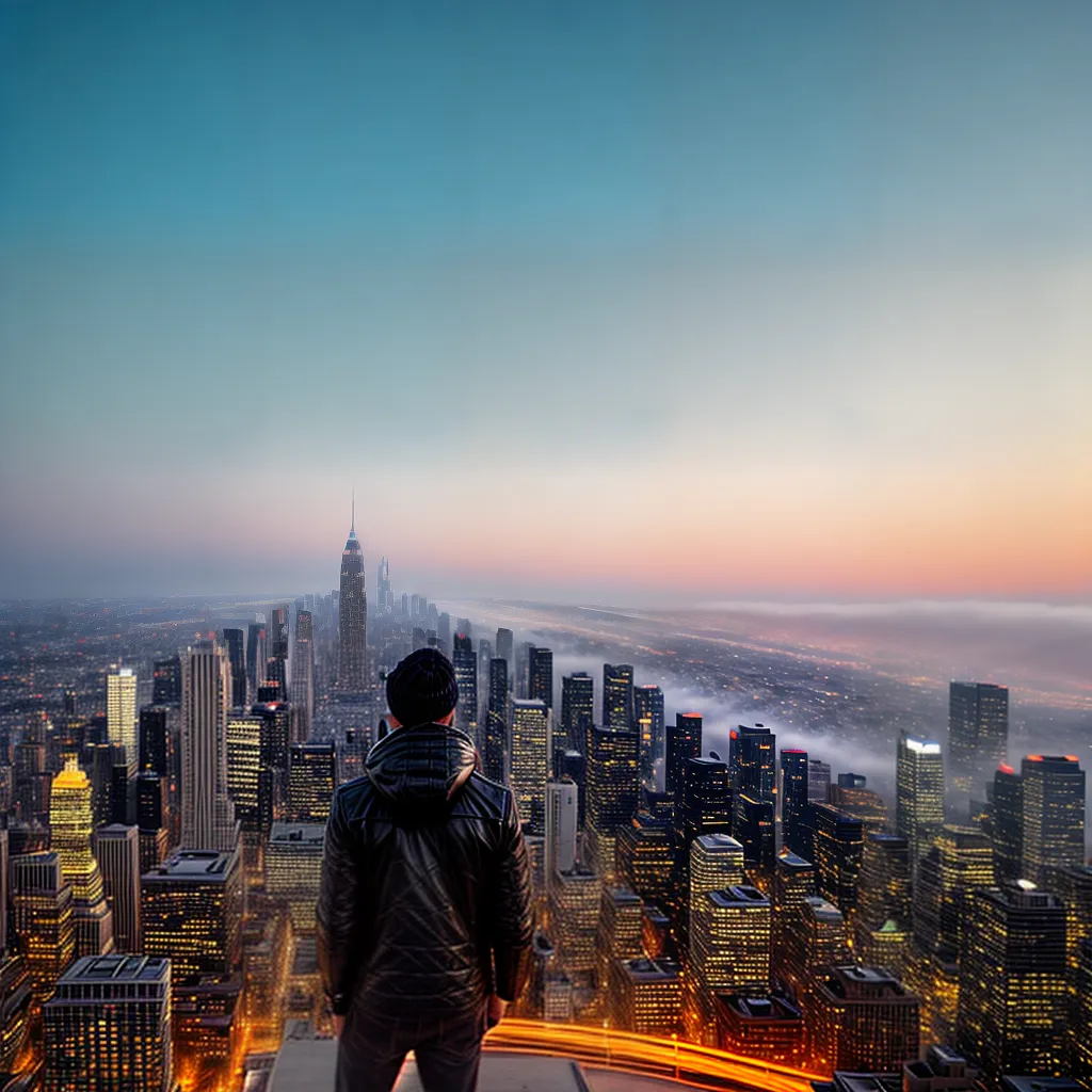 Fotos cidade brilhante sonho futuro