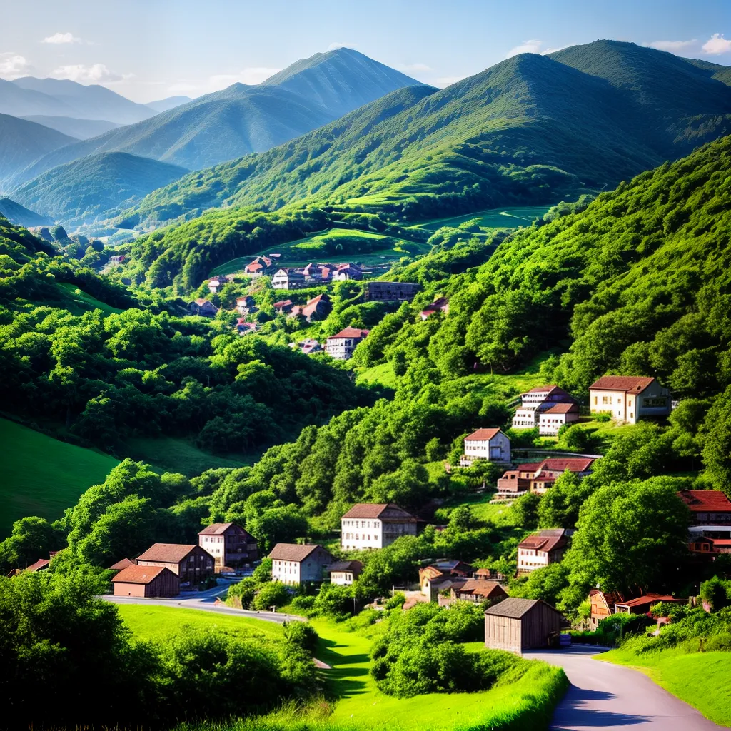 Título do Blog: Interpretando o Significado de Sonhar com a Cidade Interiorana - pertencente ao tema Viagens. 2 Fotos cidade campo montanha serenidade
