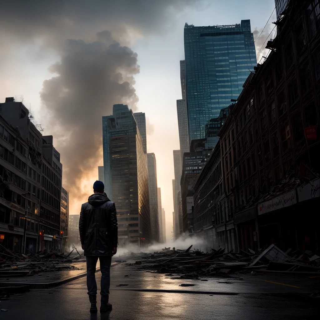 Fotos cidade destruida fumaca pessoa perdida