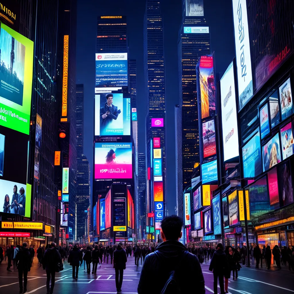 Desvendando o Significado de Sonhar com a Onipresença na Vida Moderna 4 Fotos cidade multidao publicidade sonho