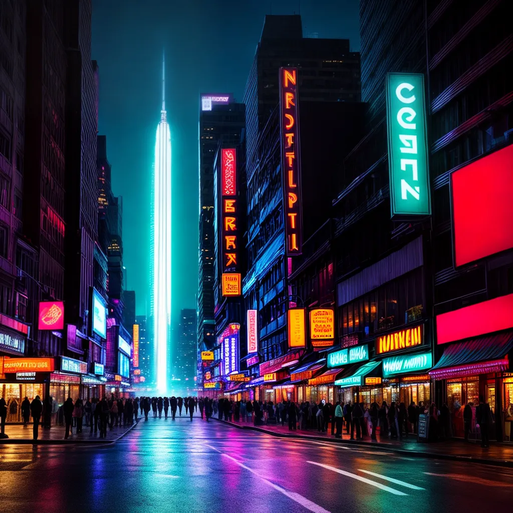 Fotos cidade neon noite sonhos