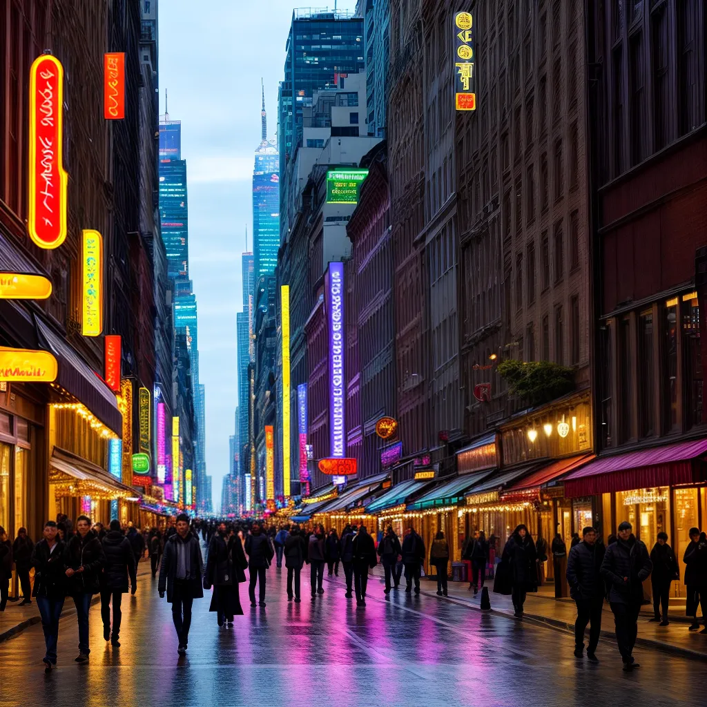 Descubra o que Significa Sonhar com Doceria e Vida Noturna 2 Fotos cidade noite doces multidao
